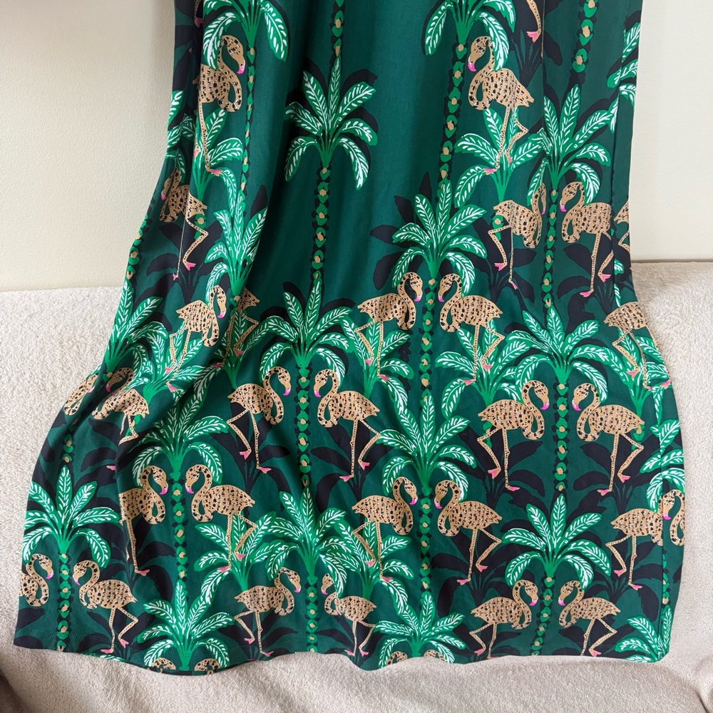 NWOT 🦄 Lilly Pulitzer Wexlee Long Sleeve Maxi Dress Evergreen Stir It Up Size 10 - Picture 6 of 10